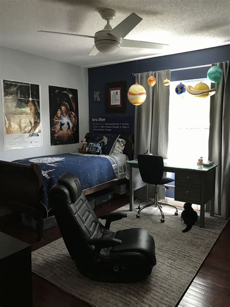 Outer space theme bedrooms blog. Star Wars themed room | Room themes, Room, Boys bedrooms