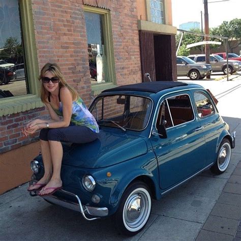 Fiat 500 And A Beautiful Girl Fiat500 And Women Pinterest Fiat