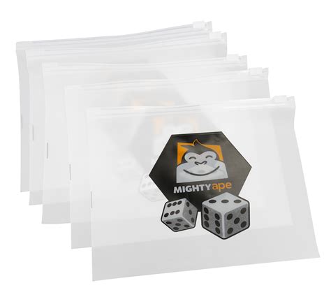 Mighty Ape Board Game Component Bags 10 Pack Large Board Game At