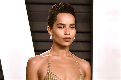 Zoe Kravitz Wears 24k Sheer Gold Bra At Oscars Afterparty