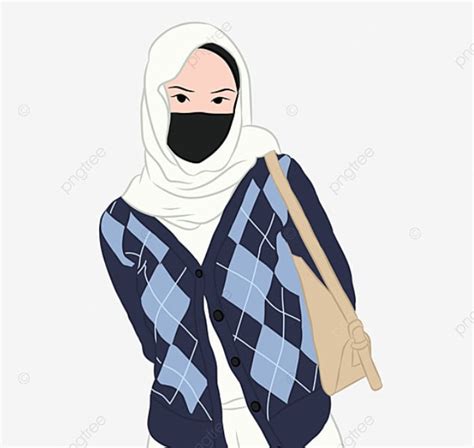 Kumpulan Gambar Anime Hijab Keren Tomboy Yang Bisa Dijadikan Pp