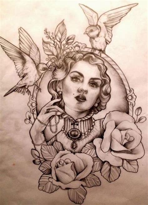 Beautiful Idea For My Sleeve Art Tattoo Girl Tattoos Sketches