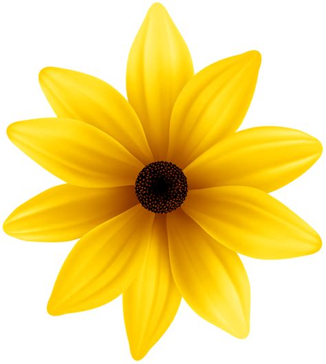 Yellow Flower Png Clip Art Image Watercolor Flowers Tutorial Yellow