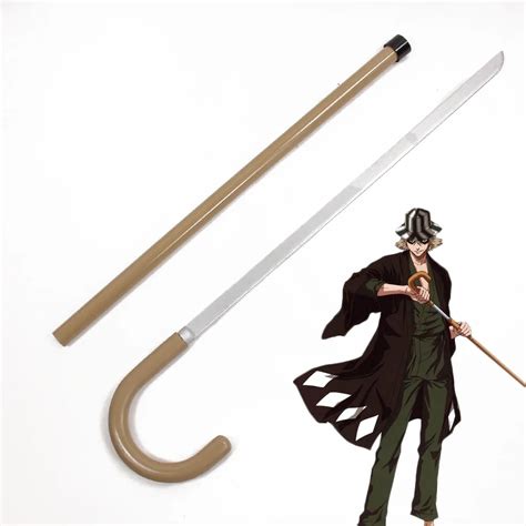 Bleach Kisuke Urahara Cane Crutch Sword Cosplay Prop Costume Props