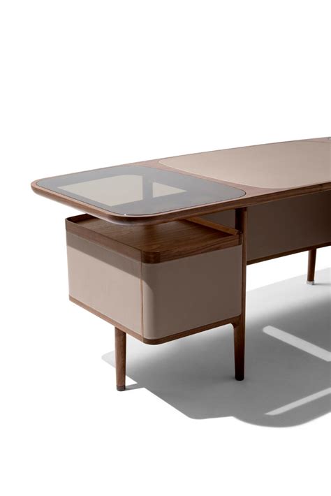 Rectangular Wooden Writing Desk Mogul By Giorgetti Design Roberto