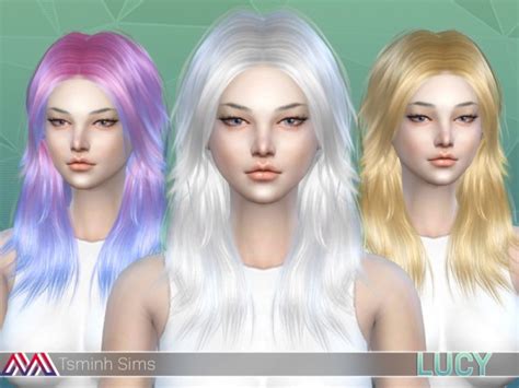 The Sims Resource Lucy Hair 12 For Girls By Tsminhsims Sims 4 Hairs