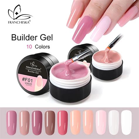 Francheska Ml Builder Gel Quick Extension Gel Polish Clear Pink Nude