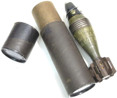 Ersatz Militaria Usa Wwii 60 Mm Mortar M1 And M2 Shell M49a2 Cardboard