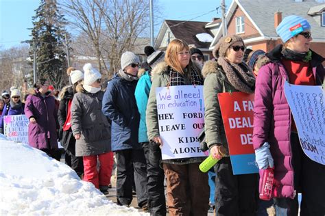 Hundreds Take To Orillia Streets In Latest Strike By Education Workers