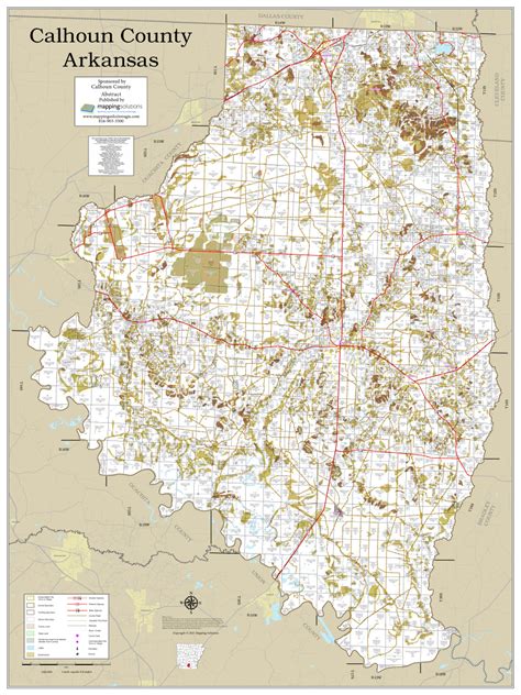 Calhoun County Arkansas 2021 Soils Wall Map Mapping Solutions