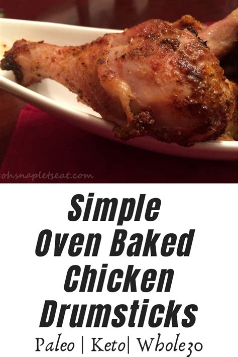 Simple Oven Baked Drumsticks Oh Snap Lets Eat