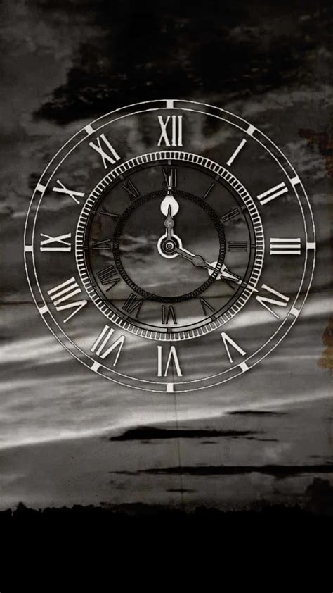 Download Transparent Modern Time Clock Wallpaper