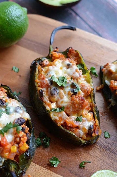 mexican stuffed peppers chorizo stuffed poblanos host the toast recipe stuffed peppers
