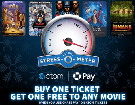 Purchase the eligible gift cards. Chase Pay Atom Tickets Promotion: Free Movie Ticket