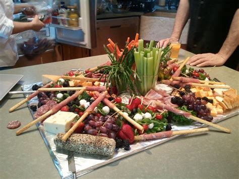 We have the prime source for party food. Crudites table at an Italian -themed party | For the Home ...