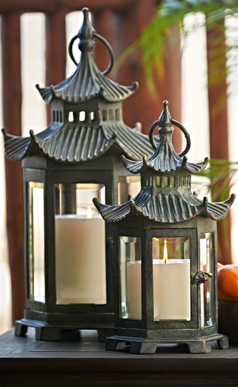 Diy japanese style shoji lantern. Pagoda Lantern | Frontgate | Asian inspired decor, Outdoor ...