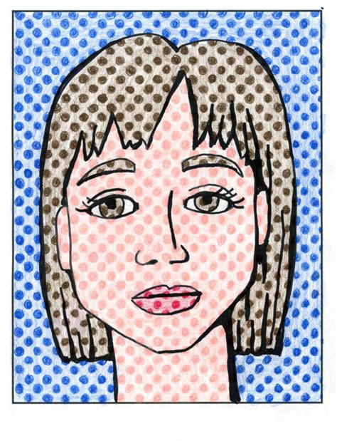 Pop Art Self Portrait Comic Book Style 1960s Roy Lichtenstein Adventure