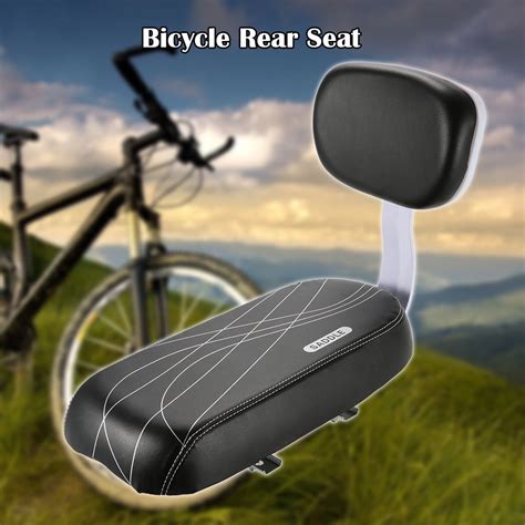 Anself Bicycle Back Seat Mtb Pu Leather Soft Cushion Rear Rack Seat