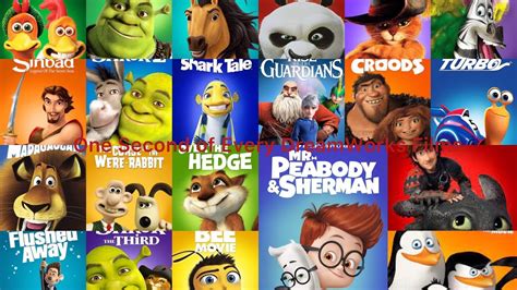 One Second Of Every Dreamworks Animated Films Youtube
