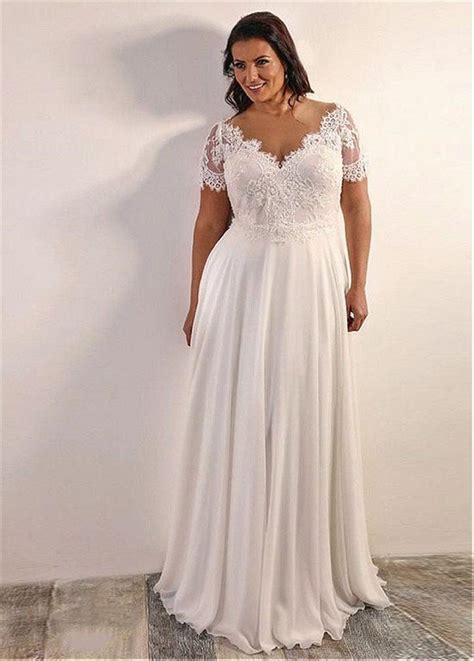 Chiffon A Line Plus Size Wedding Dress Eternally Yours Custom Bridals