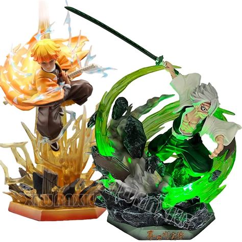 30cm dämon slayer shinazugawa sanemi anime figur agatsuma zenitsu