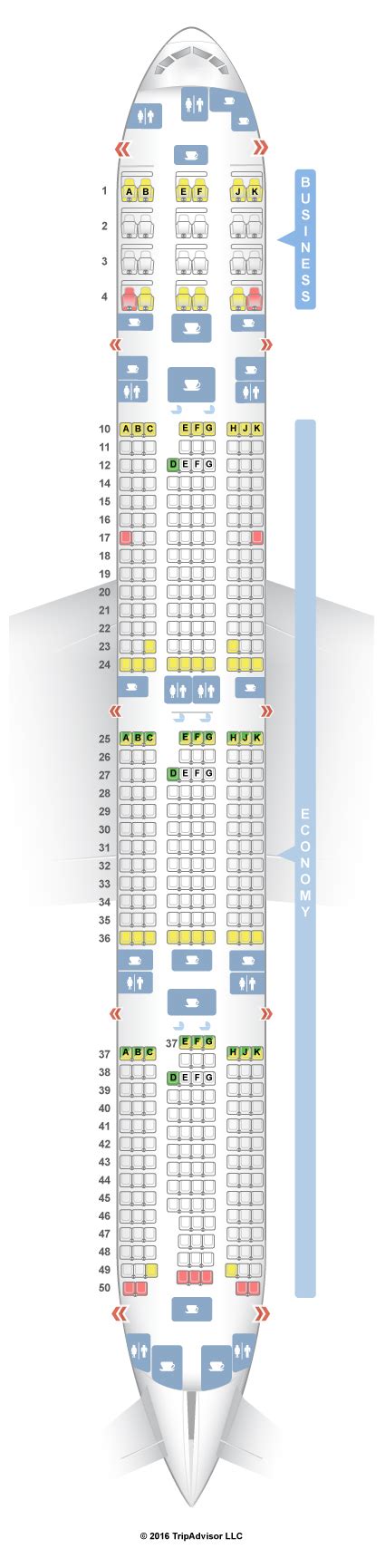 Seatguru Seat Map Qatar Airways Boeing 777 300er 77w V2 Seatguru