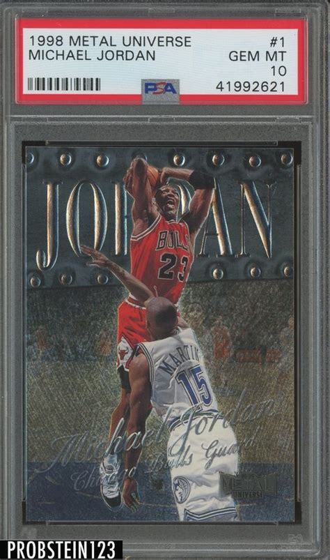 Professional rare michael jordan rookie 1985 nike air jordan promo cards 3″x 5″ mint. 1998 Metal Universe #1 Michael Jordan PSA 10 | Michael jordan, Basketball cards, Jordans