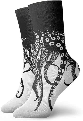 Octopus Tentacle Cute Novelty Athletic Socks Hiking Walking Socks Outdoor Recreation