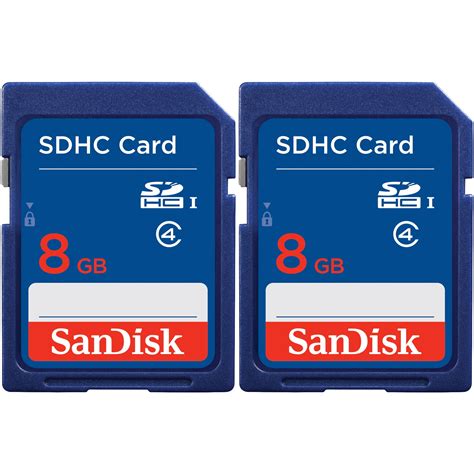 Sandisk Sdhc 8gb Class 4 Memory Card 2 Pack