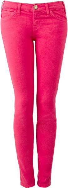 Currentelliott Bright Rose The Ankle Skinny Jeans In Pink Rose Lyst