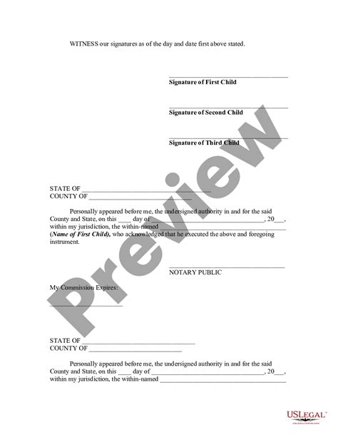 Agreement Between Heirs As To Division Of Estate Estate Settlement