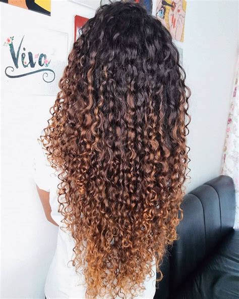Ombre Curly Hair Highlights Curly Hair Brown Ombre Hair Colored