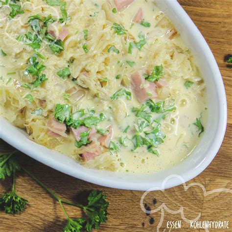 ✅ schnell & einfach zum nachkochen & perfekt für eine diät ohne kohlenhydrate zum abnehmen. Sauerkraut-Auflauf - Essen ohne Kohlenhydrate