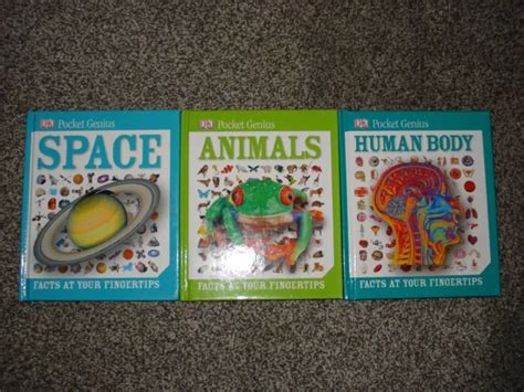 Dk Pocket Genius Hardcover Books Space Animals Human Body
