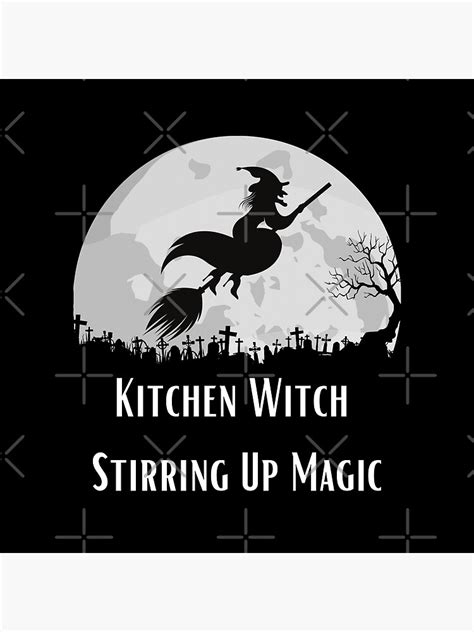 Kitchen Witch Stirring Up Magic Poster By Trucutruh Redbubble