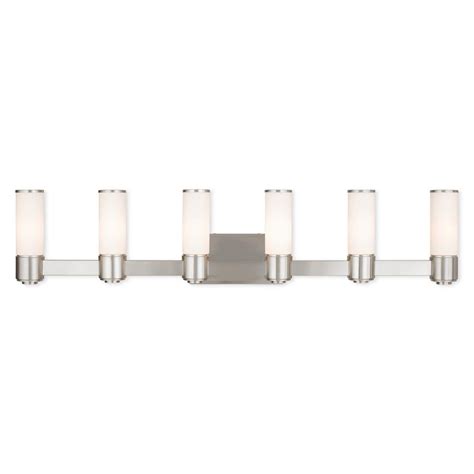 If you have ada lighting requirements, view our ada compliant lighting. Livex Lighting Weston 6-Light Brushed Nickel ADA Bath ...