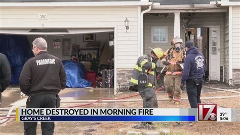 Home Destroyed In Morning Fire Youtube