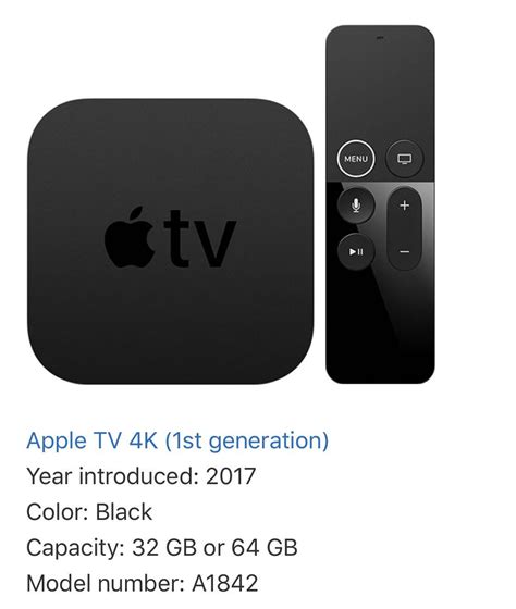 Apple Tv 4k Hdr 64gb 2017 1st Generation Tv And Home Appliances Tv
