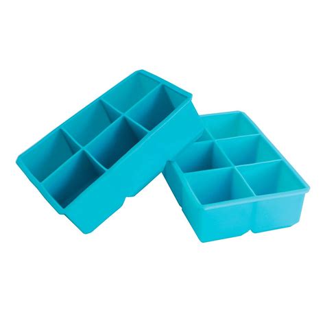 Webake 2 Pack Silicone Ice Cube Tray Molds Large 2 Inch