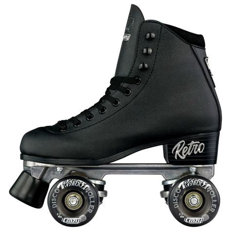 Crazy Retro Roller Skates Black Skate Society