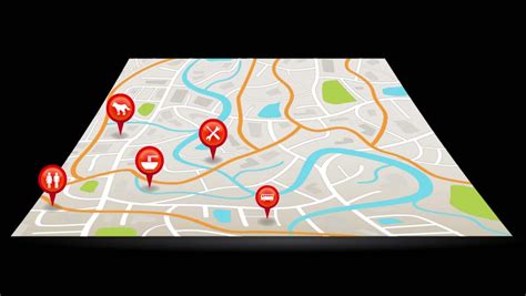Map Animation With Map Pins And Arrows Stock Footage Video 4677119