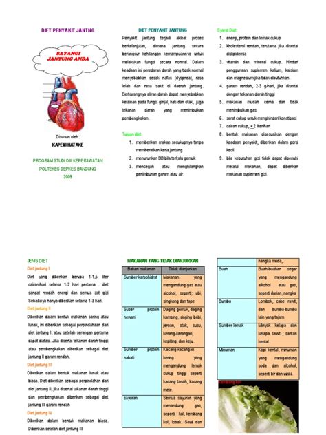 Leaflet Diet Penyakit Jantung Pdf