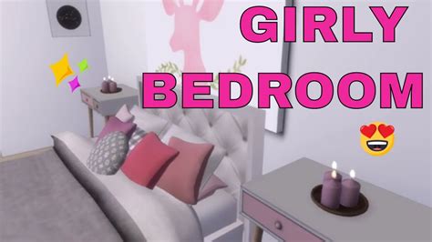 Girly Bedroom Virtual Tour Sims 4 Cc Links Youtube
