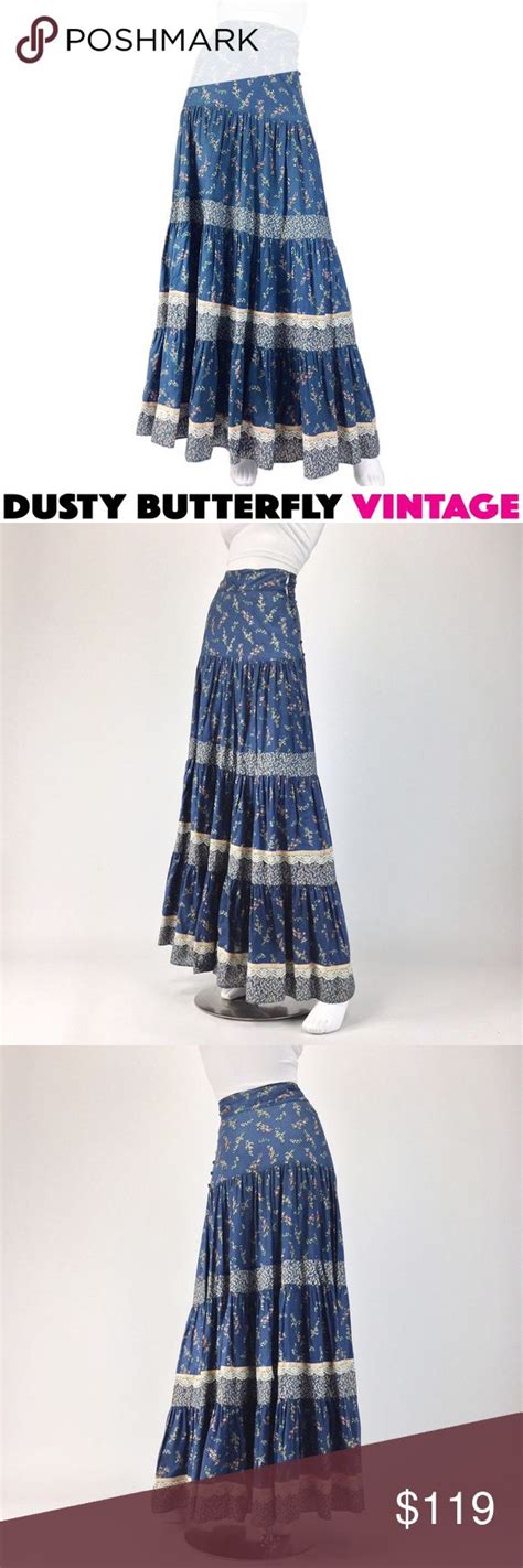 Sold Vintage 70s Gunne Sax Prairie Skirt Festival Prairie Skirt