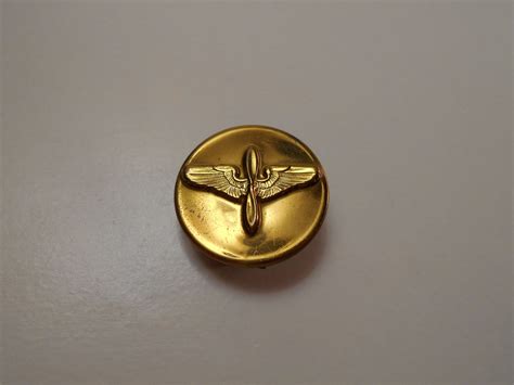 United States Army Air Force Collar Insignia Pin Wwii Propeller