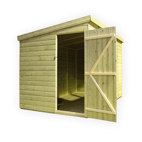 10 X 6 Pressure Treated Tongue And Groove Pent Shed With 3 Windows And