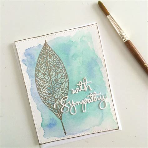 Simple And Soft Sympathy Card