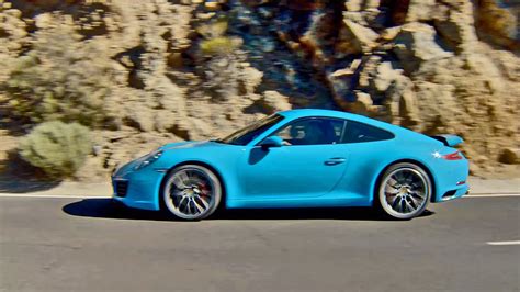 2016 Porsche 911 Carrera S Miami Blue Footage Youtube