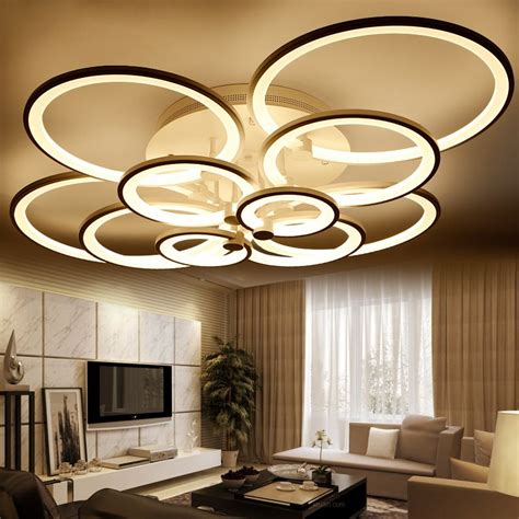 Hot sale modern led ceiling lights for living room bedroom dining room luminaires white&black ceiling lamps fixtures ac110v 220v. Modern Led Ceiling Lights For Living Room Luminarias Home ...