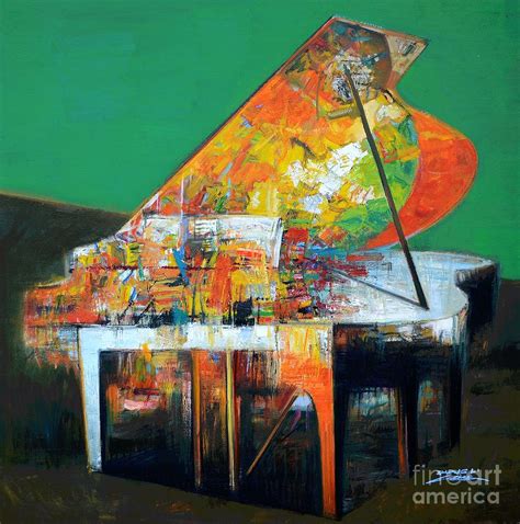 Piano No24 Painting By Zheng Li